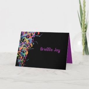 WUNDEN DES TORAH Bat Bar Mitzvah Danke Karte