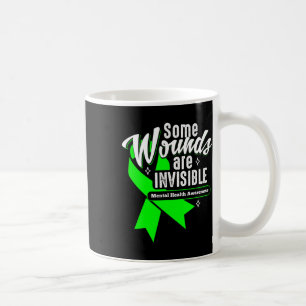 Wunden sind unsichtbare Bewusstsein für psychische Kaffeetasse