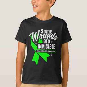 Wunden sind unsichtbare Bewusstsein für psychische T-Shirt