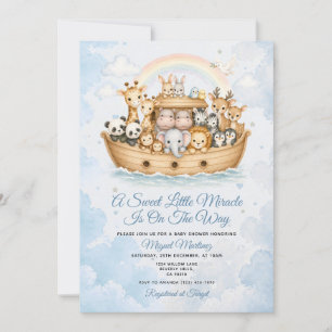 Wunder auf dem Weg - Babyparty Noahs Arche Einladung