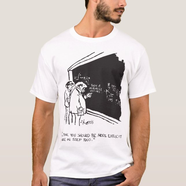 Wunder-ausdrücklicher Wissenschafts-Mathe-Labrador T-Shirt (Vorderseite)