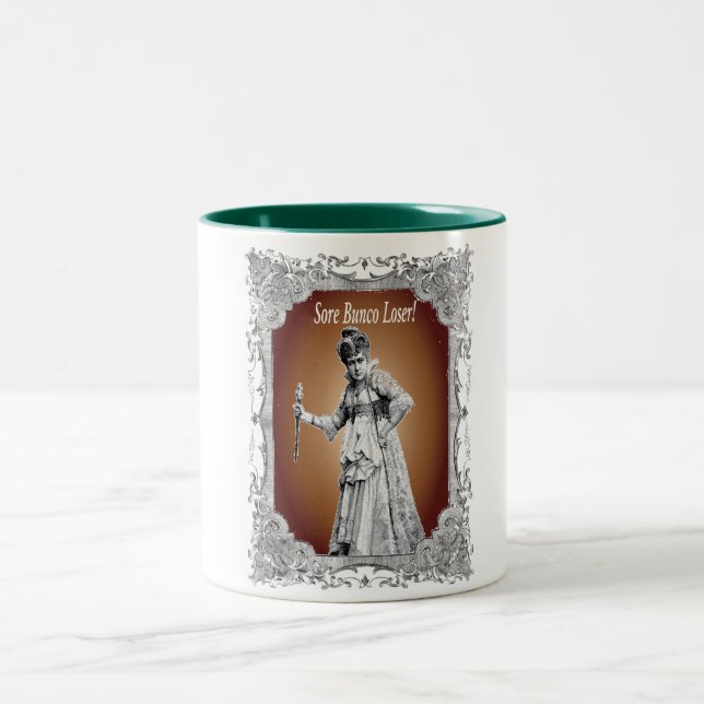 wunder bunco Verlierer Zweifarbige Tasse (Mittel)