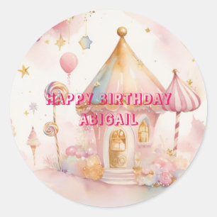 Wunder Candyland Runder Aufkleber