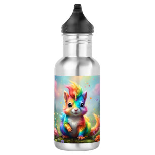 Wunder: Das Rainbow-Unicorn-Eichhörnchen Edelstahlflasche