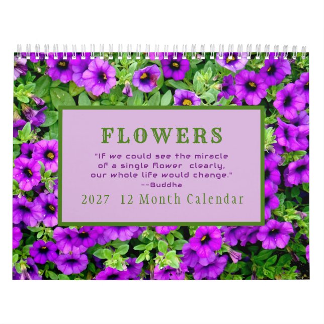 Wunder der Blumen/2027 Kalender (Titelbild)