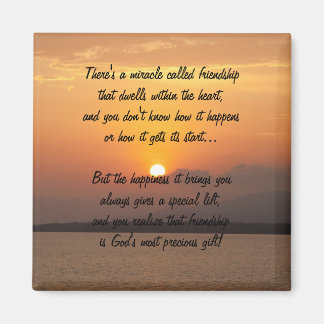 Wunder der Freundschaft Gedicht Magnet