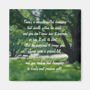 Wunder der Freundschaft Gedicht Magnet