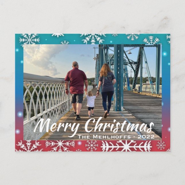 Wunder der Weihnachtspostkarte Postkarte (Vorderseite)