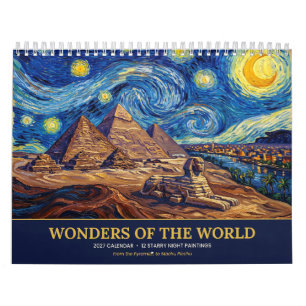 Wunder der Welt 2027 Sternennacht-Kalender Kalender