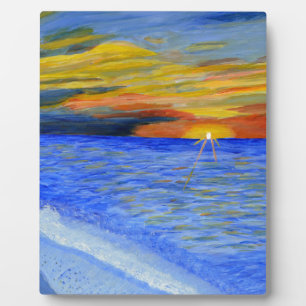 Wunder des Sonnenuntergangs Fotoplatte