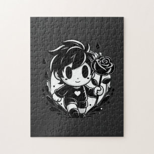 Wunder: Ein Kind mit einer Blume Puzzle