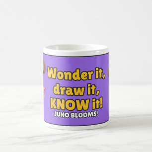 Wunder Es Zeichne Es Wissen Es Tasse - Lila Tee