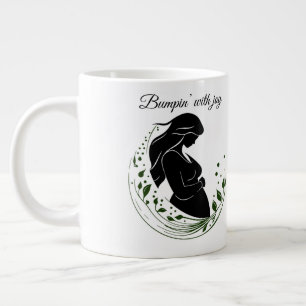 Wunder in Bewegung – Line-Art-Tasse für werdende E Jumbo-Tasse