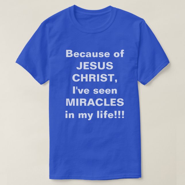"Wunder in meinem Leben" T-Shirt (Design vorne)