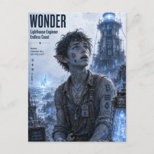 Wunder / Leuchtturm-Ingenieur / Endlose Küste Postkarte