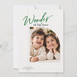 Wunder seiner grünen Schrift Foto Religiös Feiertagskarte