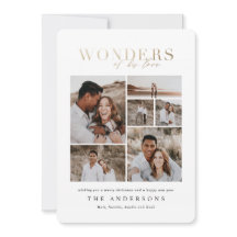 Wunder seiner Liebe Multi-Foto Gold geometrisch