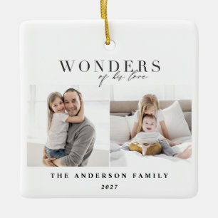 Wunder seines Liebe religiösen Weihnachten Keramikornament