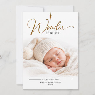 Wunder seines neugeborenen Fotos Religiöses Weihna Feiertagskarte