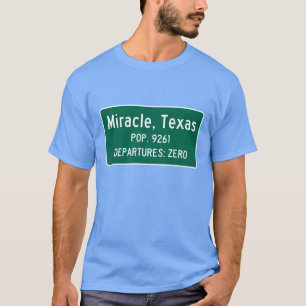 Wunder, Texas-Verkehrszeichen T-Shirt