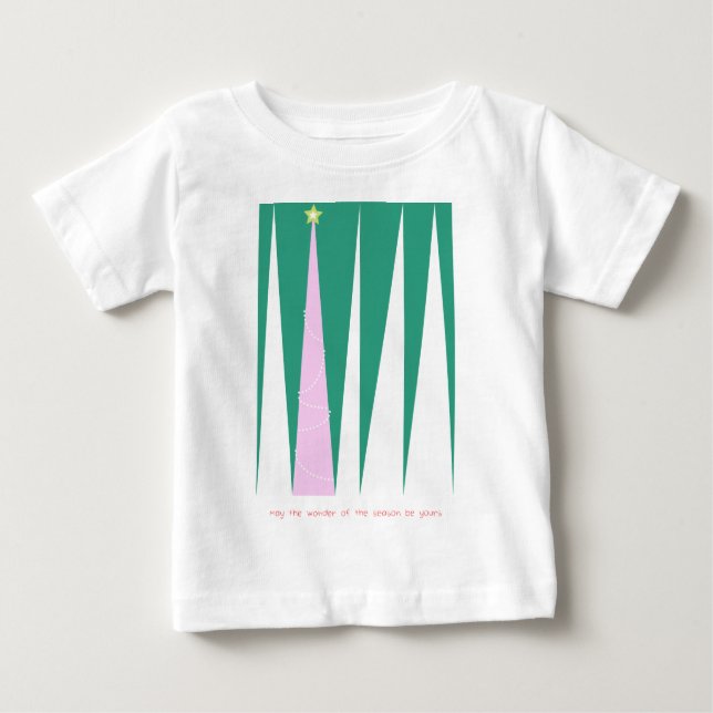 Wunder über den Weihnachtsbaum der Jahreszeit Baby T-shirt (Vorderseite)