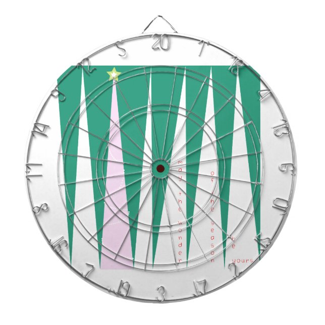 Wunder über den Weihnachtsbaum der Jahreszeit Dartscheibe (vorne)
