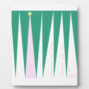 Wunder über den Weihnachtsbaum der Jahreszeit Fotoplatte