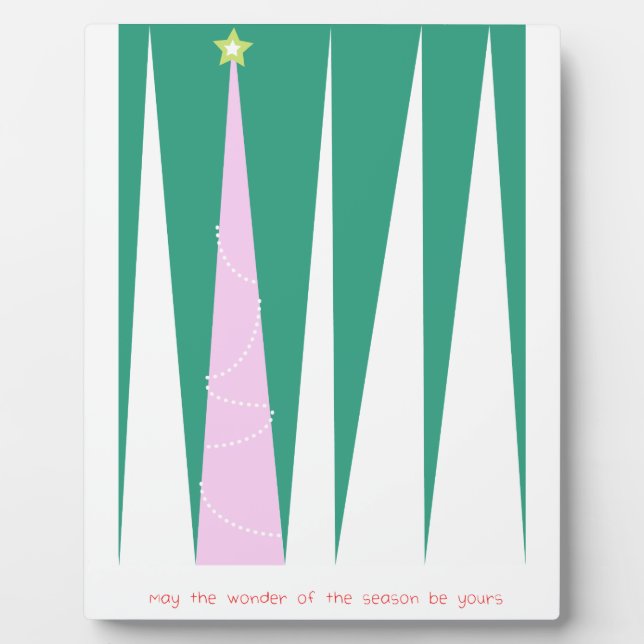 Wunder über den Weihnachtsbaum der Jahreszeit Fotoplatte (Vorderseite)