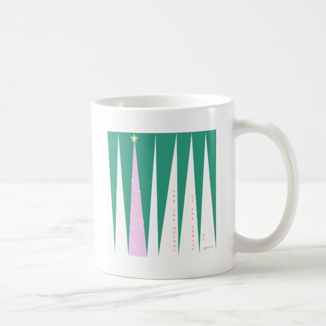 Wunder über den Weihnachtsbaum der Jahreszeit Kaffeetasse (Rechts)