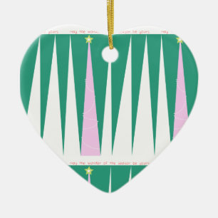 Wunder über den Weihnachtsbaum der Jahreszeit Keramikornament