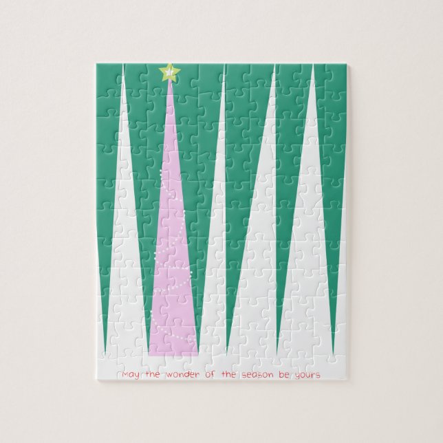 Wunder über den Weihnachtsbaum der Jahreszeit Puzzle (Vertikal)