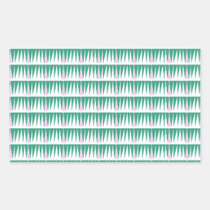 Wunder über den Weihnachtsbaum der Jahreszeit Rechteckiger Aufkleber