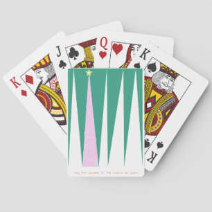 Wunder über den Weihnachtsbaum der Jahreszeit Spielkarten