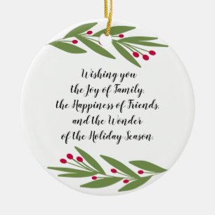 Wunder über die Urlaubssaison Keramik Ornament