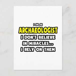 Wunder und Archäologen ... Funny Postkarte
