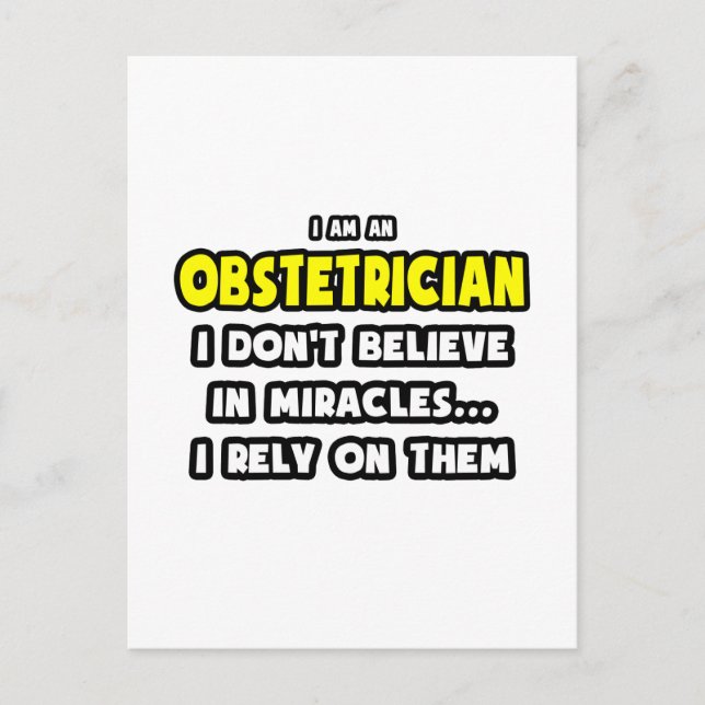 Wunder und Obstmacher ... Funny Postkarte (Vorderseite)