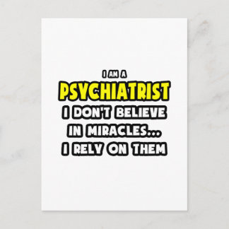 Wunder und Psychiater... Funny Postkarte