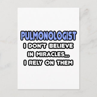 Wunder und Pulmonologen Postkarte