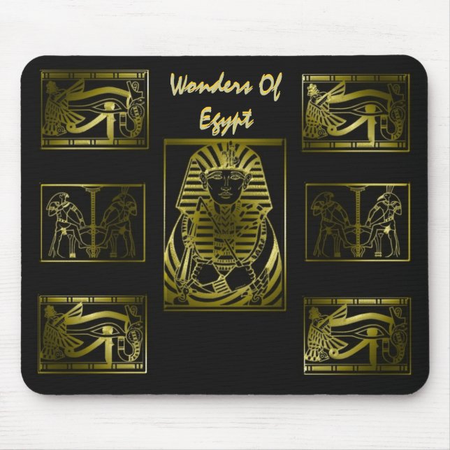 Wunder von Ägypten Gold Mousepad (Vorne)