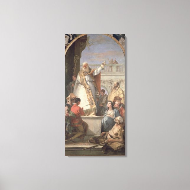 Wunder von St. Patrick, c.1746 (Öl auf Leinwand) Leinwanddruck (Vorderseite)