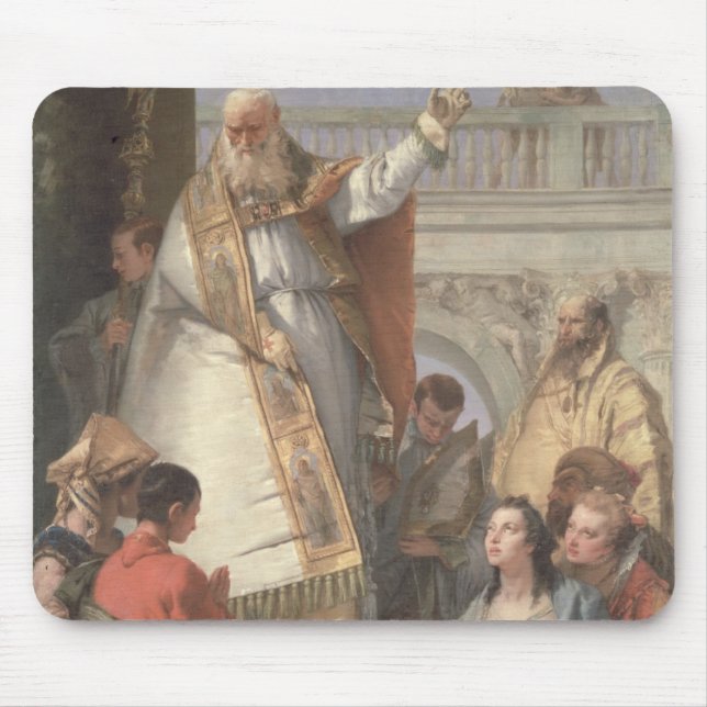 Wunder von St Patrick, c.1746 (Öl auf Leinwand) Mousepad (Vorne)