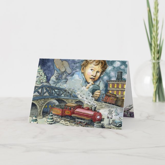 "Wunder, wie Sie" Weihnachtskarte wandern Feiertagskarte (Vorderseite)