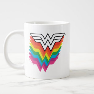 Wunder-Woman-Logo für Regenbogen Jumbo-Tasse