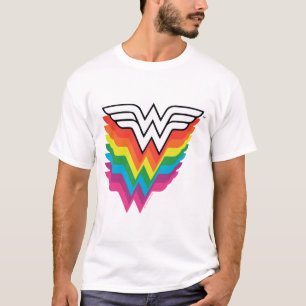 Wunder-Woman-Logo für Regenbogen T-Shirt