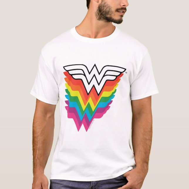 Wunder-Woman-Logo für Regenbogen T-Shirt