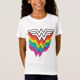 Wunder-Woman-Logo für Regenbogen T-Shirt
