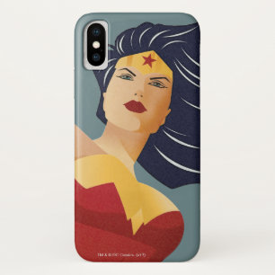 Wunder Woman Retro City Sunburge iPhone X Hülle