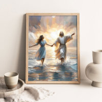 Wunder zusammen, christliche Malerei, Jesus geht