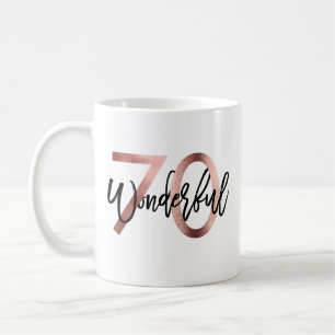 Wunderbar 70.   Moderne Elegante Rose Gold Geburts Kaffeetasse