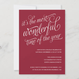 WUNDERBAR EINLAGEN DER HOLIDAY PARTY EINLADUNG